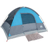 Camping Tent Dome 3-Person Blue Waterproof