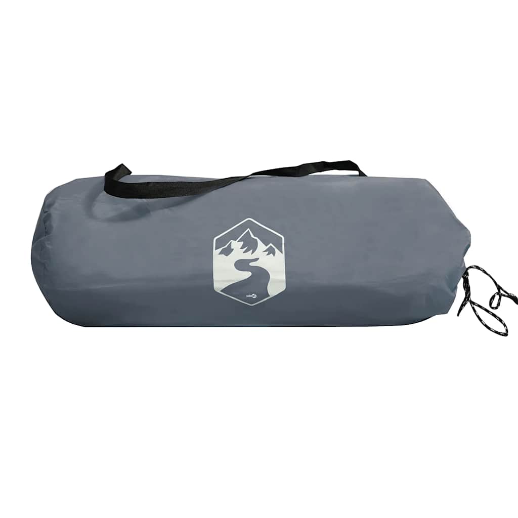 Camping Tent Dome 3-Person Grey and Orange Waterproof