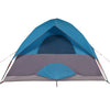 Camping Tent Dome 4-Person Blue Waterproof