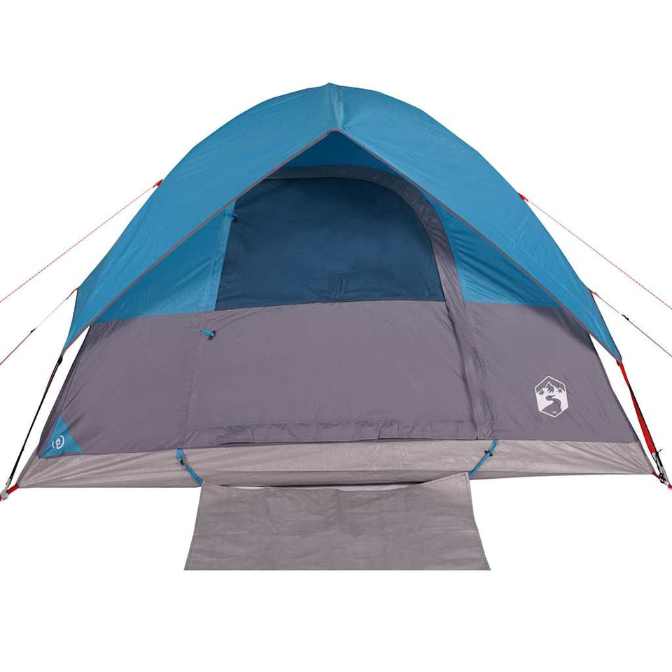 Family Tent Dome 6-Person Blue Waterproof