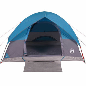 Family Tent Dome 6-Person Blue Waterproof