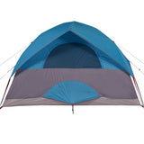 Family Tent Dome 6-Person Blue Waterproof