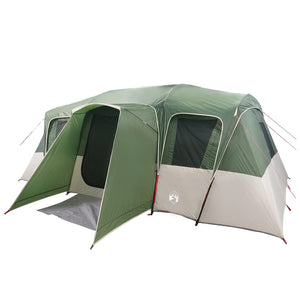 Family Tent Tunnel 16-Person Green Waterproof