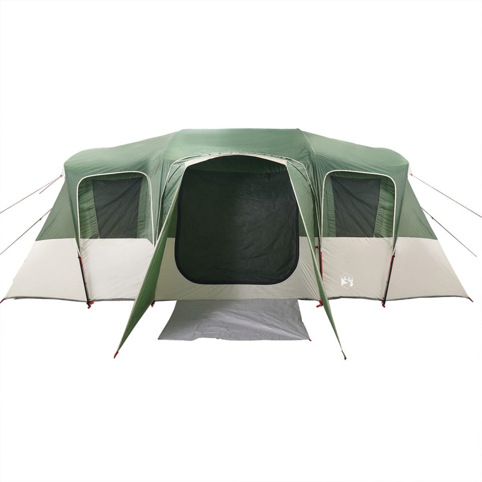 Family Tent Tunnel 16-Person Green Waterproof