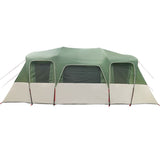 Family Tent Tunnel 16-Person Green Waterproof