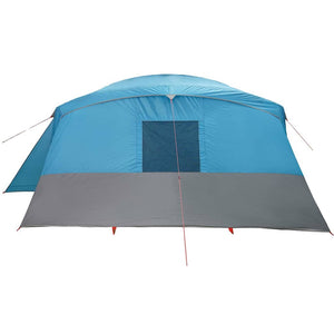 Family Tent Tunnel 16-Person Blue Waterproof