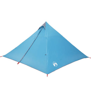 Family Tent Tipi 7-Person Blue Waterproof