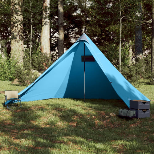 Family Tent Tipi 7-Person Blue Waterproof