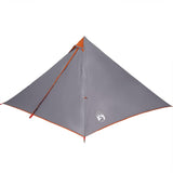 Family Tent Tipi 7-Person Grey and Orange Waterproof