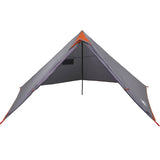 Family Tent Tipi 7-Person Grey and Orange Waterproof