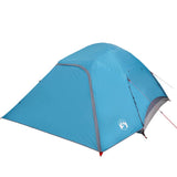 Family Tent Dome 6-Person Blue Waterproof