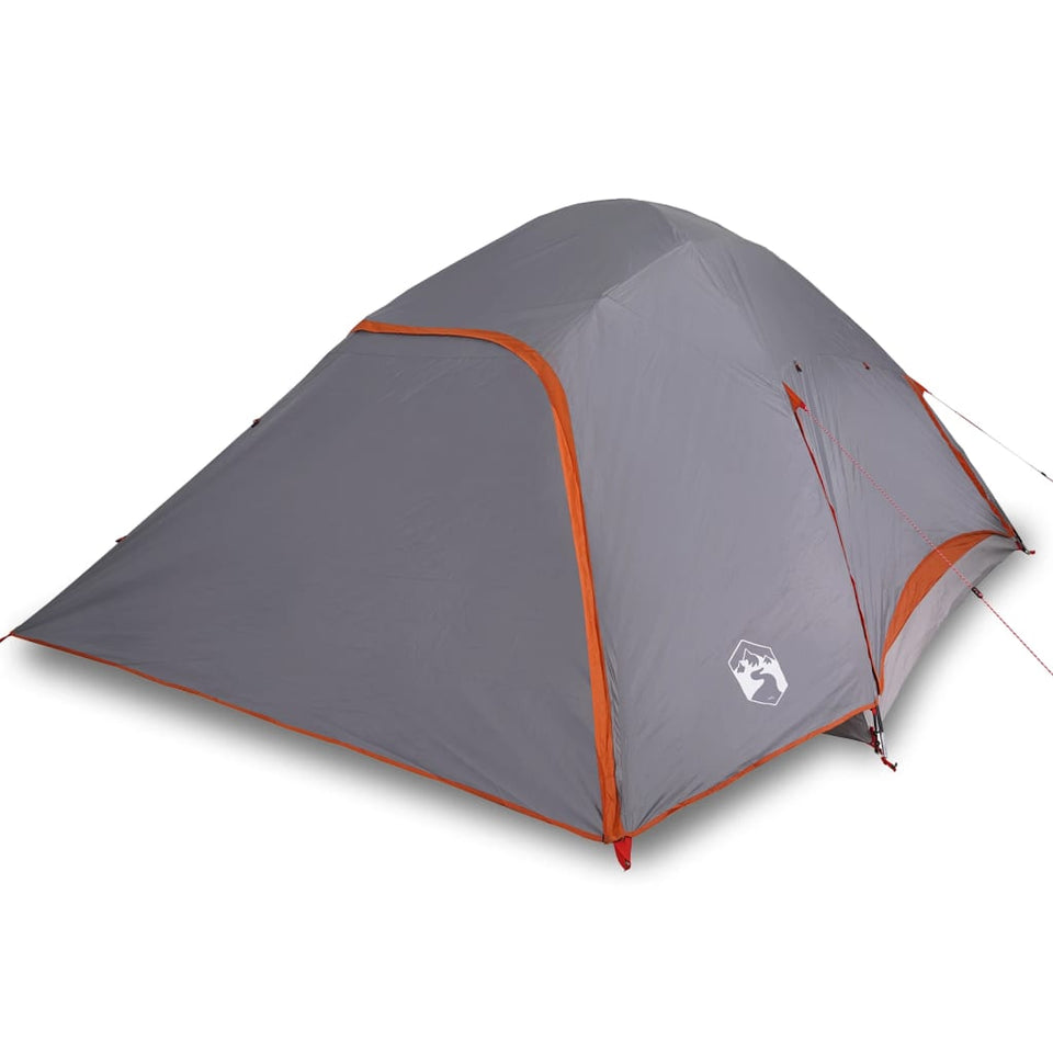 Family Tent Dome 6-Person Grey Waterproof