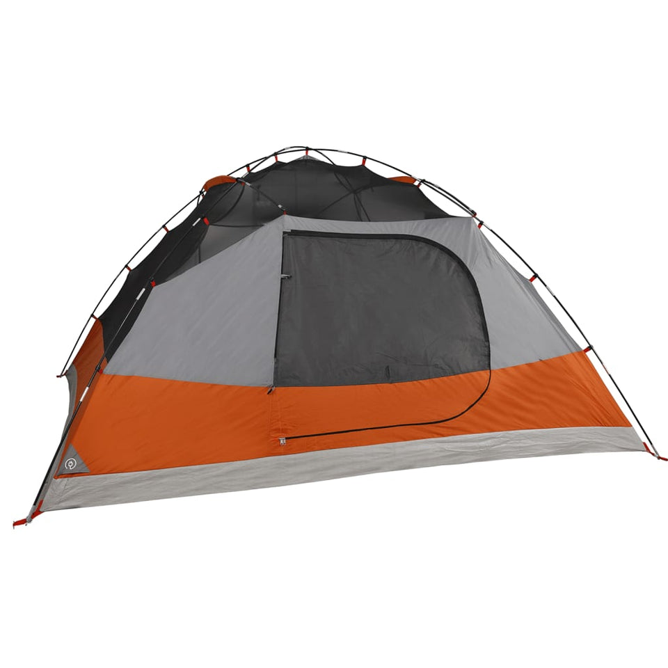 Family Tent Dome 6-Person Grey Waterproof