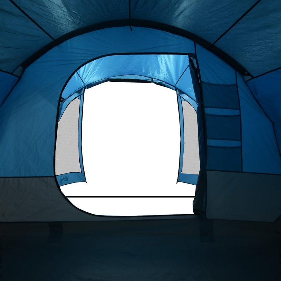 Family Tent 6-Person Blue Waterproof