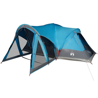 Family Tent Tipi 8-Person Blue Waterproof