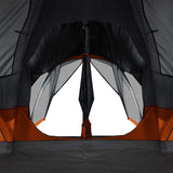 Family Tent Tipi 8-Person Grey and Orange Waterproof