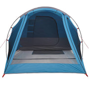 Camping Tent Tunnel 4-Person Blue Waterproof