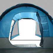 Camping Tent Tunnel 4-Person Blue Waterproof