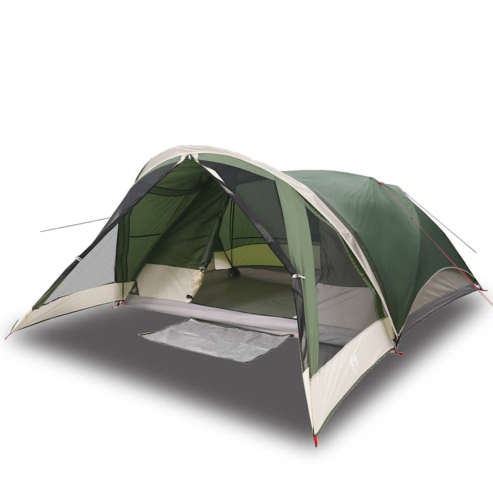 Family Tent Cabin 6-Person Green Waterproof