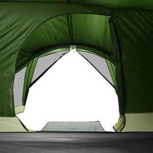 Family Tent Cabin 6-Person Green Waterproof