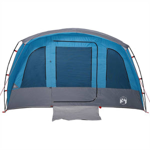 Family Tent Tunnel 8-Person Blue Waterproof