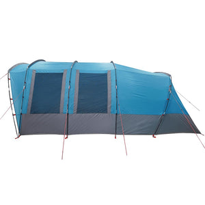 Family Tent Tunnel 8-Person Blue Waterproof