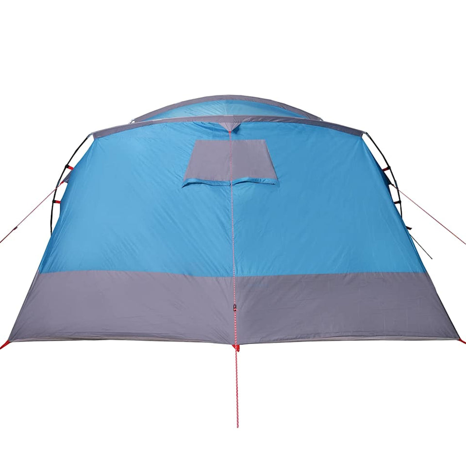 Family Tent Tunnel 8-Person Blue Waterproof