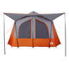 Camping Tent Cabin 5-Person Grey and Orange Waterproof