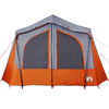 Camping Tent Cabin 5-Person Grey and Orange Waterproof