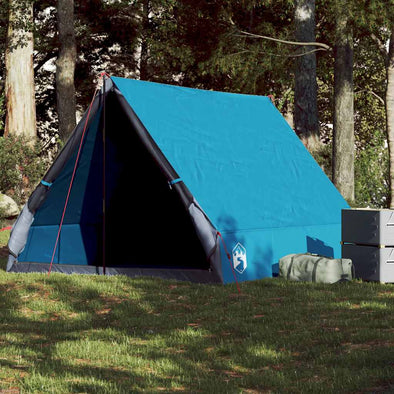 Camping Tent A-Frame 2-Person Blue Waterproof