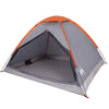 Camping Tent Dome 2-Person Grey and Orange Waterproof