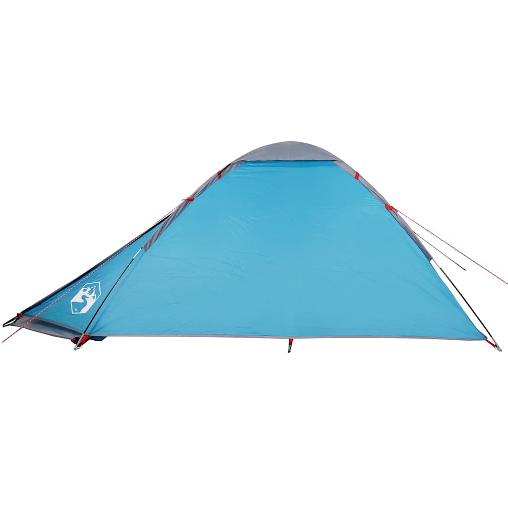 Camping Tent Dome 4-Person Blue Waterproof