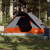 Camping Tent Dome 2-Person Grey and Orange Waterproof