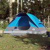 Camping Tent Dome 4-Person Blue Waterproof