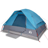 Family Tent Dome 6-Person Blue Waterproof