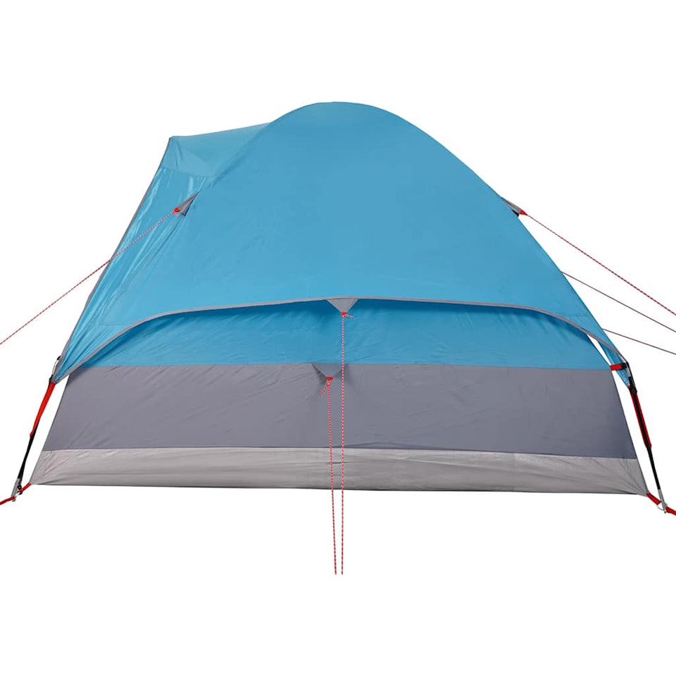 Family Tent Dome 6-Person Blue Waterproof