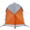 Camping Tent Dome 1-Person Grey and Orange Waterproof