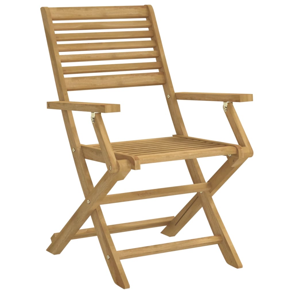 Garden Chair |  Set of 2 | Light Wood | Solid Acacia wood