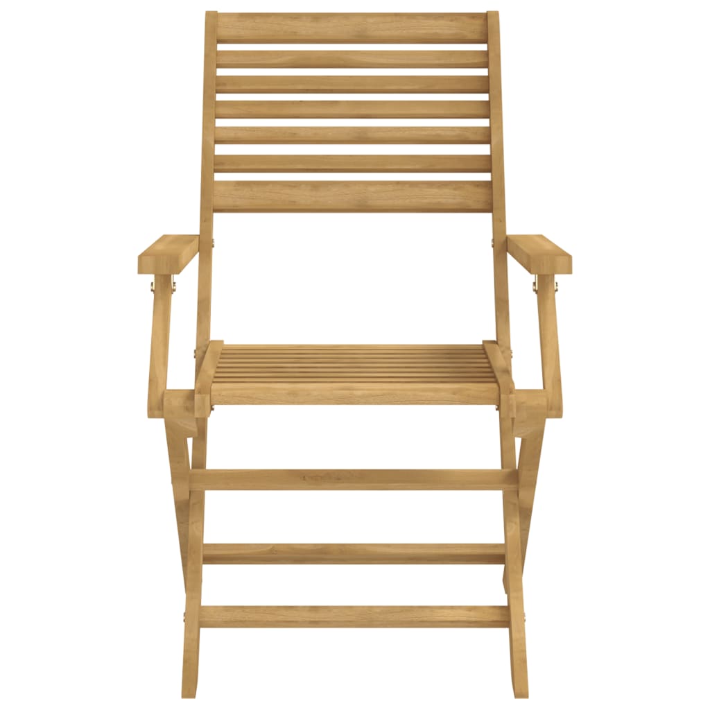 Garden Chair |  Set of 2 | Light Wood | Solid Acacia wood
