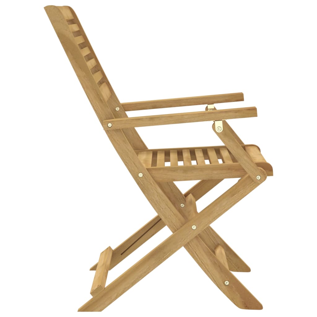 Garden Chair |  Set of 2 | Light Wood | Solid Acacia wood