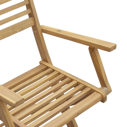 Garden Chair |  Set of 2 | Light Wood | Solid Acacia wood