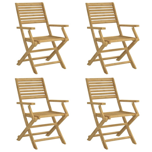 Folding Chairs 4 pcs 54,5x61,5x86,5 cm Solid Wood Acacia