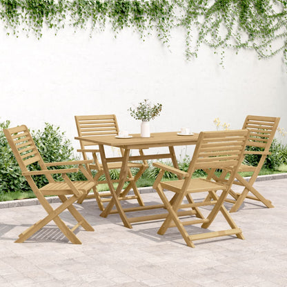 Folding Chairs 4 pcs 54,5x61,5x86,5 cm Solid Wood Acacia