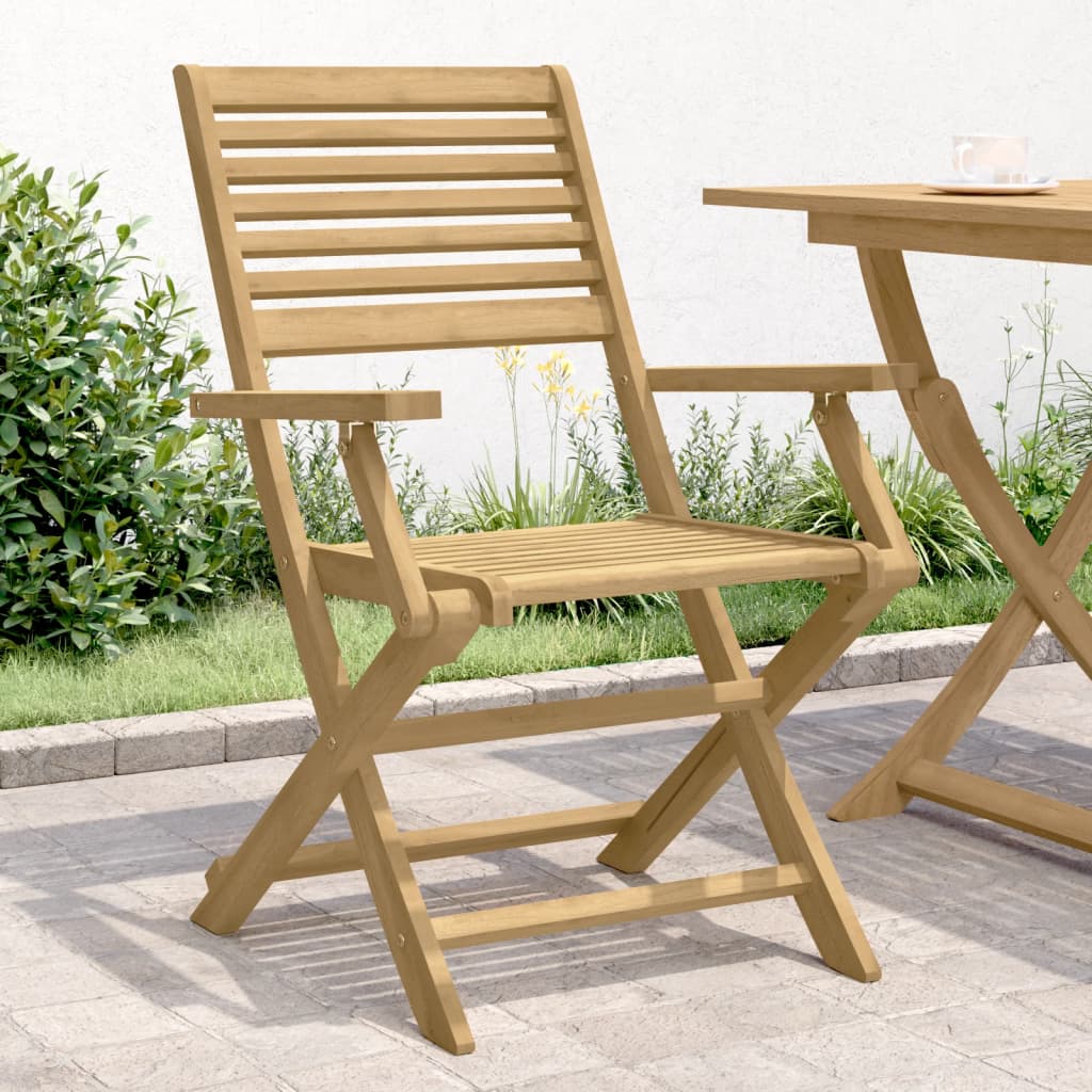 Folding Chairs 4 pcs 54,5x61,5x86,5 cm Solid Wood Acacia