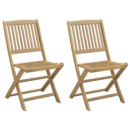 Folding Garden Chairs 2 pcs 44x50x88 cm Solid Wood Acacia