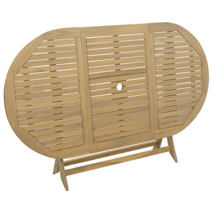 Folding Garden Table 160x85x75 cm Solid Wood Acacia