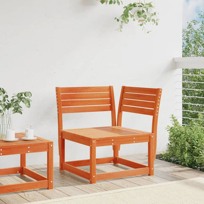 Garden Sofa | Wax Brown | Solid Pine Wood | Single | Modular