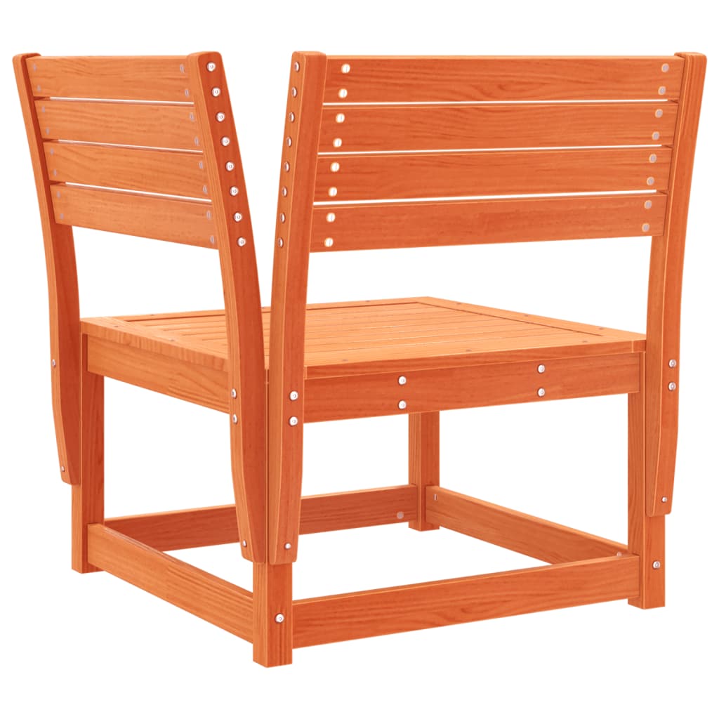 Garden Sofa | Wax Brown | Solid Pine Wood | Single | Modular