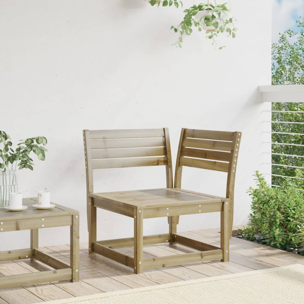 Garden Sofa | Natural Pine | Treated solid pine wood | Single | Modular