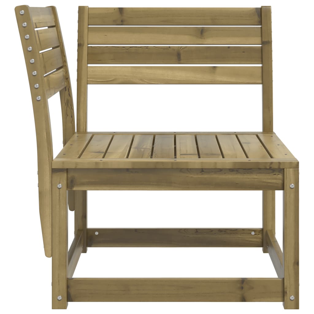 Garden Sofa | Natural Pine | Treated solid pine wood | Single | Modular